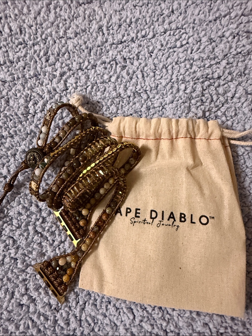 Cape Diablo Beaded Multi-Strand Wrap Bracelet for Apple Watch